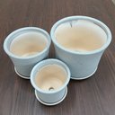 Ver imagem 7 de Kit 3 Cachepô Decorativo Vaso para Planta Cerâmica Cinza