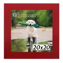 Ver imagem 2 de Kit 4 Porta Retrado Molduras 20x20 Vermelho