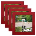 Ver imagem 1 de Kit 4 Porta Retrado Molduras 20x20 Vermelho