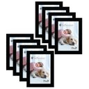 Ver imagem 1 de Kit 8 Molduras Porta Retrato 15X21 Preto