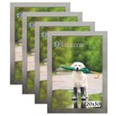 Ver imagem 1 de Kit 4 Molduras Porta Retrato 20X30 Prateado