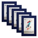 Ver imagem 1 de Kit 5 Molduras Porta Retrato 10X15 Azul
