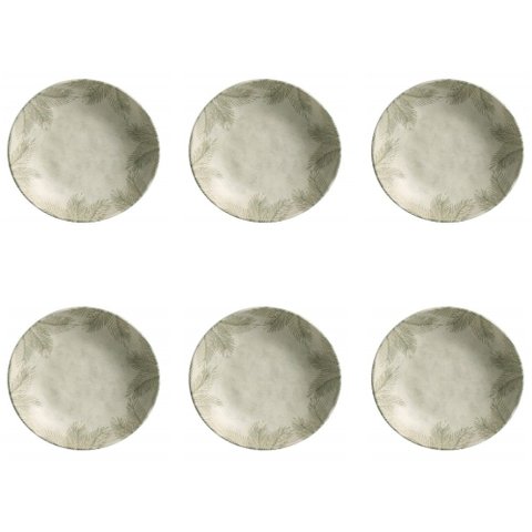 Conjunto de Pratos Fundos 06 Peças Bio Tropicália Porto Brasil Conj Pratos Fundos Bio Tropicália 06 