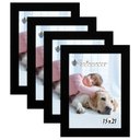Ver imagem 1 de Kit 4 Molduras Porta Retrato 15x21 Preto