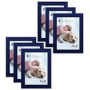 Ver imagem 1 de Kit 6 Molduras Porta Retrato 15X21 Azul
