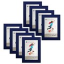 Ver imagem 1 de Kit 8 Molduras Porta Retrato 10X15 Azul