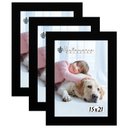 Ver imagem 1 de Kit 3 Molduras Porta Retrato 15x21 Preto