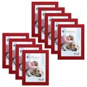 Ver imagem 1 de Kit 9 Molduras Porta Retrato 15X21 Vermelho