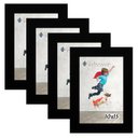 Ver imagem 1 de Kit 4 Molduras Porta Retrato 10X15 Preto