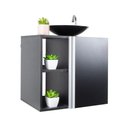 Ver imagem 5 de Conjunto Gabinete para banheiro Preto com Cuba Harpia