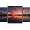 Kit de Quadros Decorativos Amanhecer Veleiros 130x70cm - 1