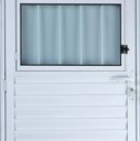 Ver imagem 2 de Porta de Aluminio Postigo Esquerda Linha Premium:2,10 X 0,90/branco