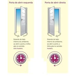 Porta de Aluminio Postigo 210 x 80 Esquerda Vidro Mini Boreal Linha All Soft Cor Brilhante - 4