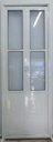Ver imagem 3 de Porta Camarão de Alumínio Branco Lambril 210 x 80 com Vidro Mini Boreal Lux Direita