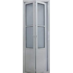 Porta Camarão de Alumínio Branco Lambril 210 x 80 com Vidro Mini Boreal Lux Direita - 1