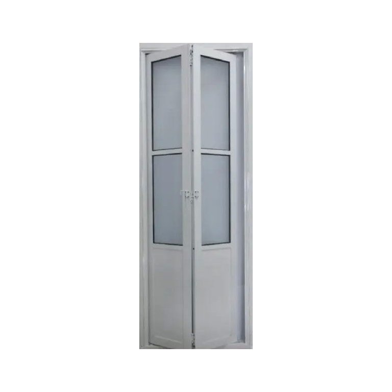 Porta Camarão de Alumínio Branco Lambril 210 x 80 com Vidro Mini Boreal Lux Direita