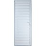 Porta de Alumínio Palheta 210 x 60 Direita Linha All Modular Cor Branco - 1