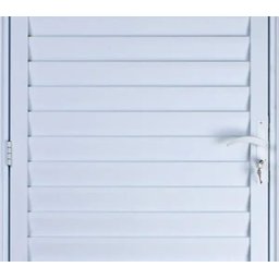 Porta de Alumínio Palheta 210 x 60 Direita Linha All Modular Cor Branco - 2