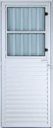 Ver imagem 1 de Porta de Aluminio Postigo Esquerda Linha Premium:2,10 X 0,80/branco