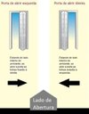 Ver imagem 4 de Porta Camarão de Alumínio Branco Lambril 2,10 x 0,90 com Kit Trilho e Puxador Argola Lux Esquerda