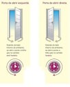 Ver imagem 4 de Porta de Aluminio Postigo Esquerda Linha Premium:2,10 X 0,70/branco