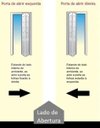 Ver imagem 4 de Porta Camarão de Alumínio Branco Lambril 2,10 x 0,70 com Kit Trilho e Puxador Argola Lux Esquerda