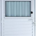 Ver imagem 2 de Porta de Alumínio Social Postigo Cor Branco 210 x 100 Direita Vidro Mini Boreal Linha All Soft