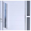 Ver imagem 3 de Porta de Alumínio Lambril com Visor e Puxador Cor Branco 210 x 100 Esquerda Linha All Soft