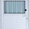 Porta de Aluminio Postigo Direita Linha Premium:2,10 X 0,70/branco - 2