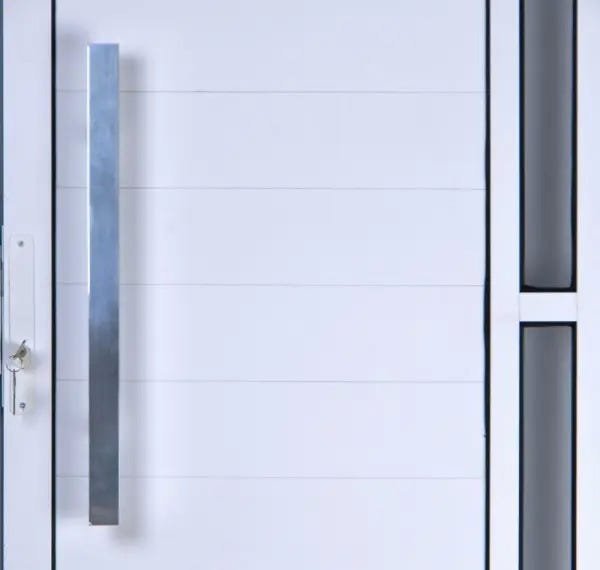 Porta de Alumínio Lambril com Visor e Puxador Cor Branco 210 x 80 Esquerda Linha All Soft - 3