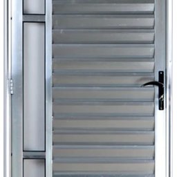 Porta de Aluminio Palheta Visor Lateral Vmb Esquerda Linha Premium:2,10 X 0,80/brilhante - 2 Porta de Aluminio Palheta Visor Lateral Vmb Esquerda Linha Premium:2,10 X 0,80/brilhante - 2