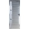 Porta de Alumínio Palheta com Visor 210 x 100 Direita Linha All Soft Cor Brilhante - 1