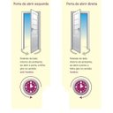 Ver imagem 4 de Porta de Aluminio Palheta Visor Lateral Vmb Direita Linha Premium:2,10 X 0,90/brilhante