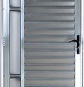 Ver imagem 2 de Porta de Aluminio Palheta Visor Lateral Vmb Direita Linha Premium:2,10 X 0,90/brilhante