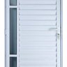 Porta de Alumínio Palheta com Visor 210 x 100 Esquerda Linha All Soft Cor Branco - 2