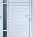 Ver imagem 2 de Porta de Aluminio Palheta Visor Lateral Vmb Esquerda Linha Premium:2,10 X 0,90/branco