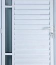 Ver imagem 2 de Porta de Aluminio Palheta Visor Lateral Vmb Direita Linha Premium:2,10 X 0,80/branco