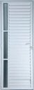 Ver imagem 1 de Porta de Aluminio Palheta Visor Lateral Vmb Direita Linha Premium:2,10 X 0,80/branco