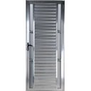 Ver imagem 1 de Porta de Alumínio Palheta Visor Duplo 210 x 90 Esquerda Linha All Soft Cor Brilhante