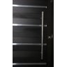 Porta Pivotante de Aluminio Lambril Black Tie 2,40 X 1,20 com Frisos Puxador e Kit Fechadura - 3