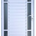Ver imagem 2 de Porta de Alumínio Palheta com Visor Duplo 210 x 80 Esquerda Linha All Soft Cor Branco