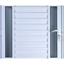 Ver imagem 3 de Porta de Alumínio Palheta com Visor Duplo 210 x 70 Esquerda Linha All Soft Cor Branco