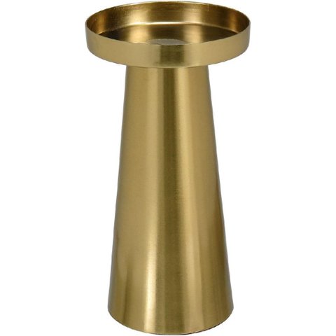 Castiçal Porta Vela Decorativo Home&co Metal 20x10x10cm Dourado