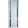 Porta de Alumínio Palheta com Visor Duplo 210 x 90 Direita Linha All Soft Cor Branco - 1