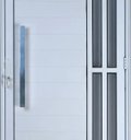 Ver imagem 2 de Porta de Alumínio Lambril com Visor e Puxador 2 Torres Branco 210 x 80 Esquerda Linha All Soft
