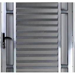 Porta de Alumínio Palheta Visor Duplo 210 x 80 Direita Linha All Soft Cor Brilhante - 2