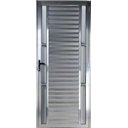 Ver imagem 1 de Porta de Alumínio Palheta Visor Duplo 210 x 80 Direita Linha All Soft Cor Brilhante