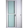 Porta de Alumínio Balcão 3 Folhas Móveis com Fechadura Linha Premium:2,10 X 1,50/branco - 2