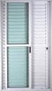 Ver imagem 2 de Porta de Alumínio Balcão 3 Folhas Móveis com Fechadura Linha Premium:2,10 X 1,50/branco