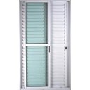 Ver imagem 2 de Porta de Alumínio Balcão 3 Folhas Móveis com Fechadura Linha Premium:2,10 X 1,50/branco